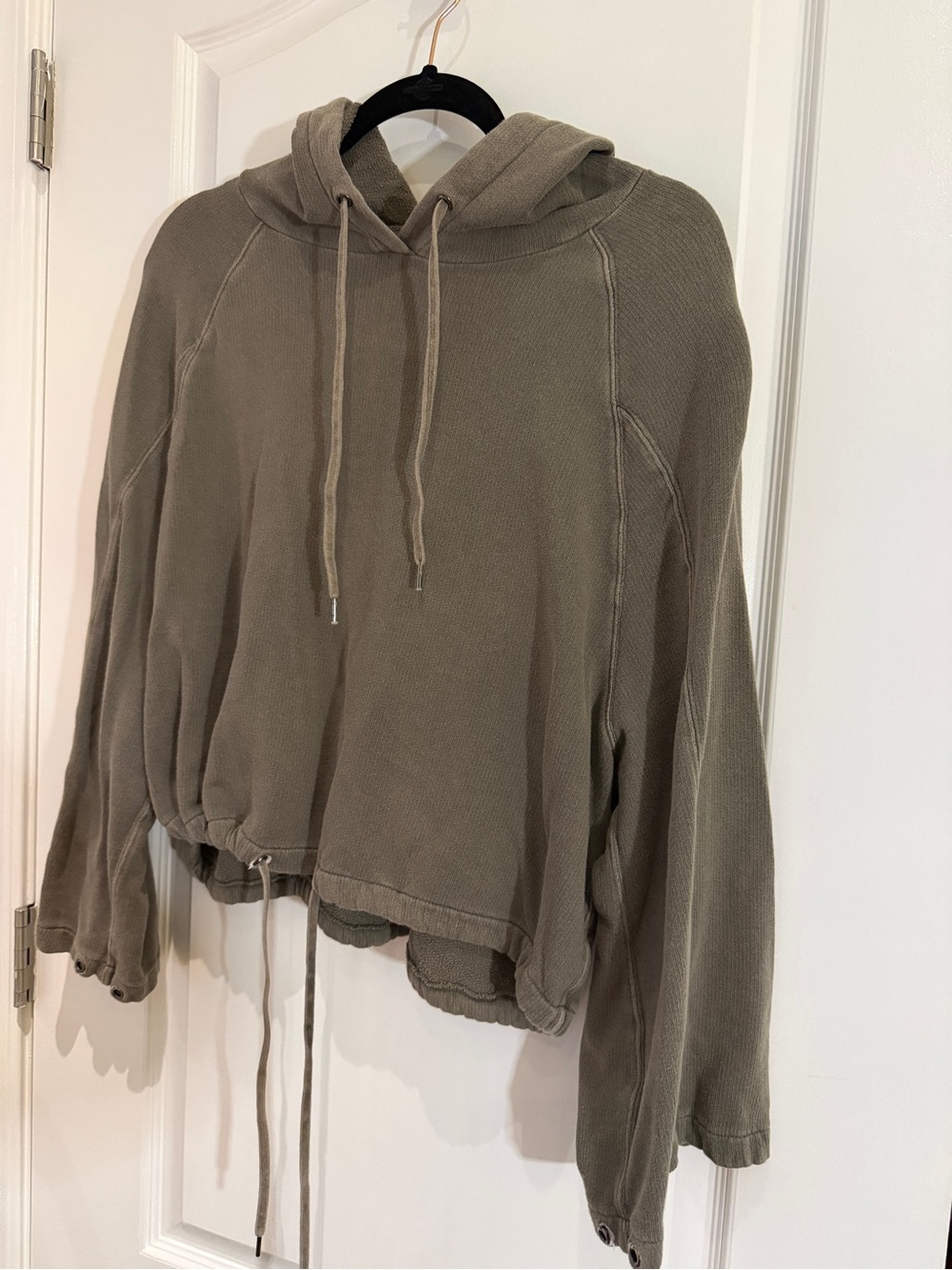 Splendid Olive Lightweight Hooded Pullover Sweater